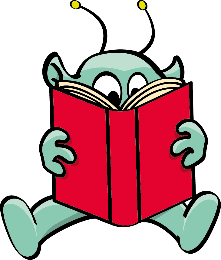 Webby hält eine Lupe in der Hand